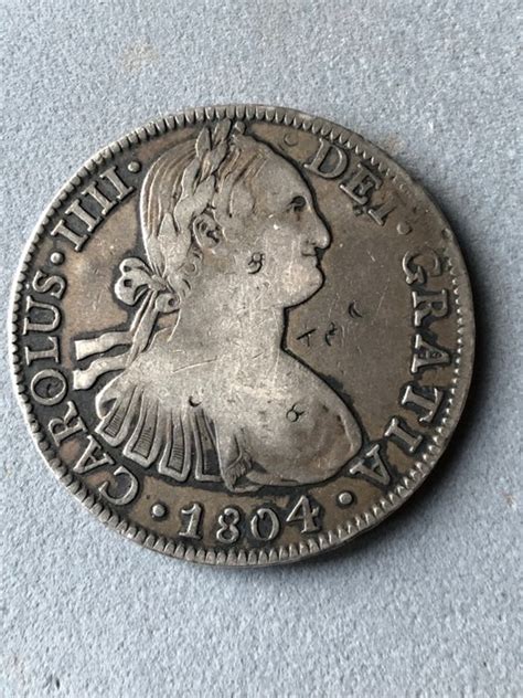 España Carlos IV 1788 1808 8 Reales 1804 México TH Catawiki