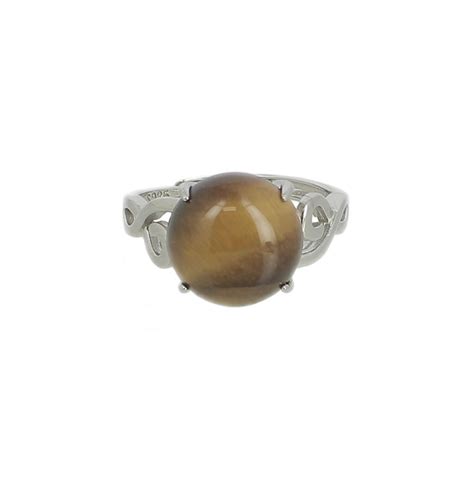 Bague Oeil De Tigre Et Argent Collection Lady M Minerals Store