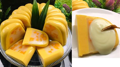 Puding Mangga Susu Enak Sehat Dan Segar Youtube