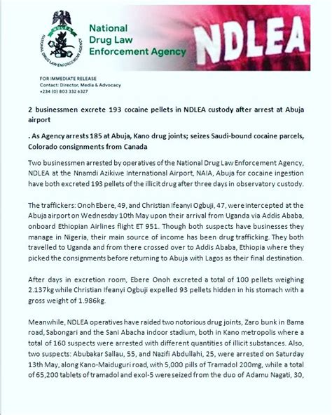 Profarch On Twitter Rt Ndlea Nigeria Businessmen Excrete