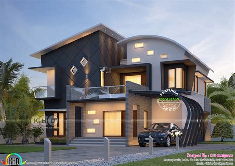 Stunning Ultra Modern Bhk Kerala House Plan Kerala Home Design And