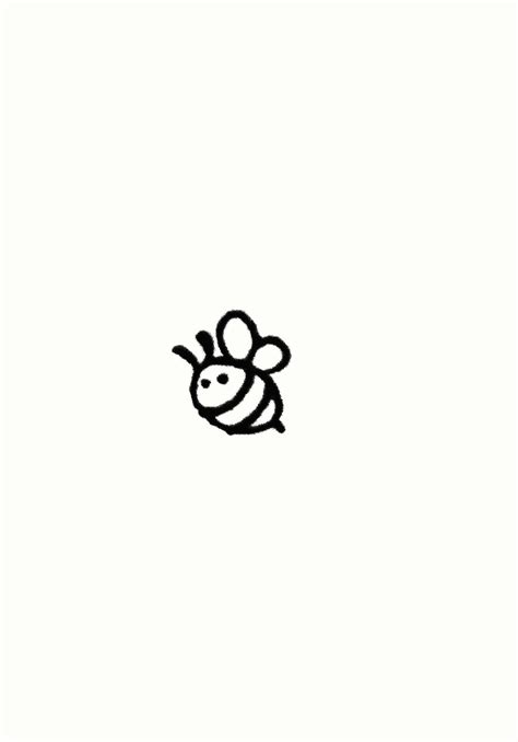 Cute bee drawing – Artofit