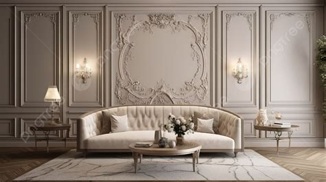 3d Rendering Of An Old And Rich Style Living Room Background 3d