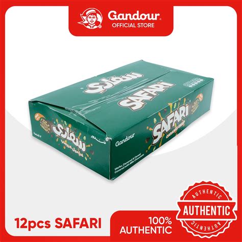 Gandour Safari Caramel Crisp Chocolate 32g 1 Box Pack Of 12