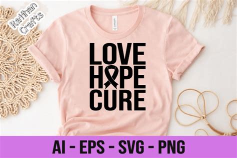 Love Hope Cure Breast Cancer Svg Graphic By RaiihanCrafts Creative