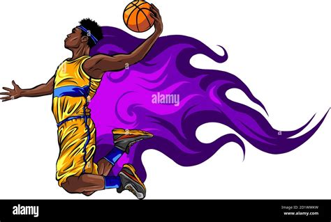 Basketball Player Throws Ball In Cut Out Stock Images And Pictures Alamy