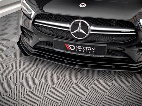 Maxton Design Street Pro Front Splitter Flaps Mercedes A35 Amg Amg