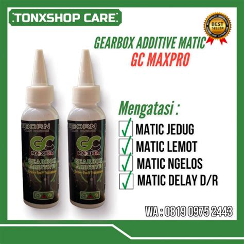 Gc Maxpro Gearbox Additive Ml Cairan Aditif Pelumas Transmisi Matic