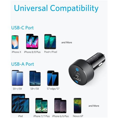 Anker Powerdrive Pd Aut S T Lt Usb C W Usb W Fekete Ipon Hu