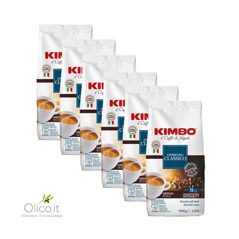 Offre Kimbo Café en grains Espresso Classico 1 kg x 6