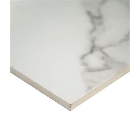 Buy Crystal Bianco 12 In X 24 In Polished Porcelain Floor And Wall