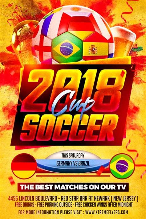 World Cup PSD Flyer Template Https Xtremeflyers World Cup