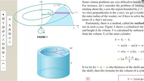 Finding Volume Using Cylindrical Shell Method YouTube