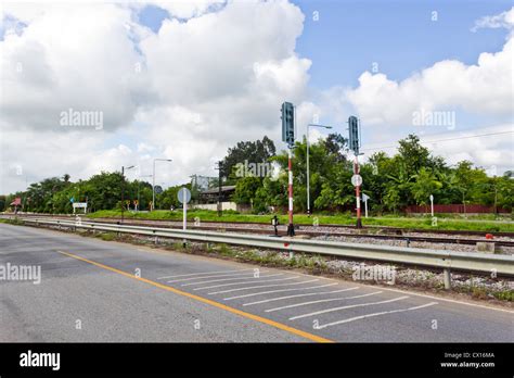 railway  parallel   road stock photo alamy