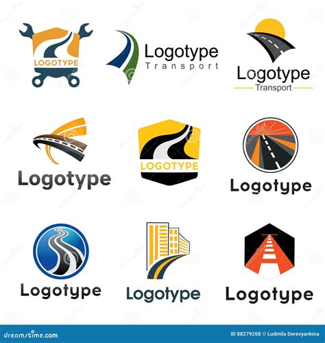 Road Transport Icon Set Cartoon Vector 23457367