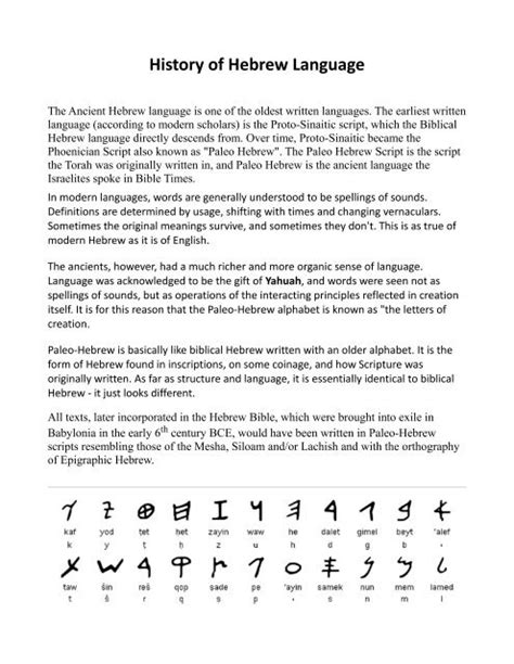 Charts Hebrew Linguistics 57 OFF Oceanproperty Co Th