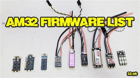 Am32 Compatible Escs Am32 Firmware Am32 펌웨어 가능 리스트 Youtube