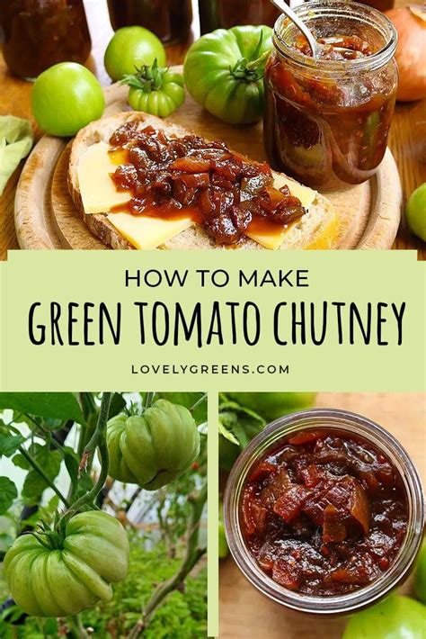 Easy Green Tomato Chutney Recipe With Green Tomatoes Red Onions Malt