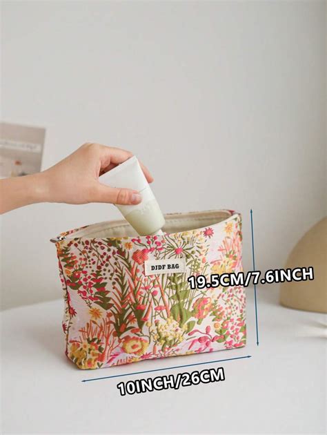 Bolsa De Ferramentas Cosm Ticas De Viagem Port Til Design Floral De