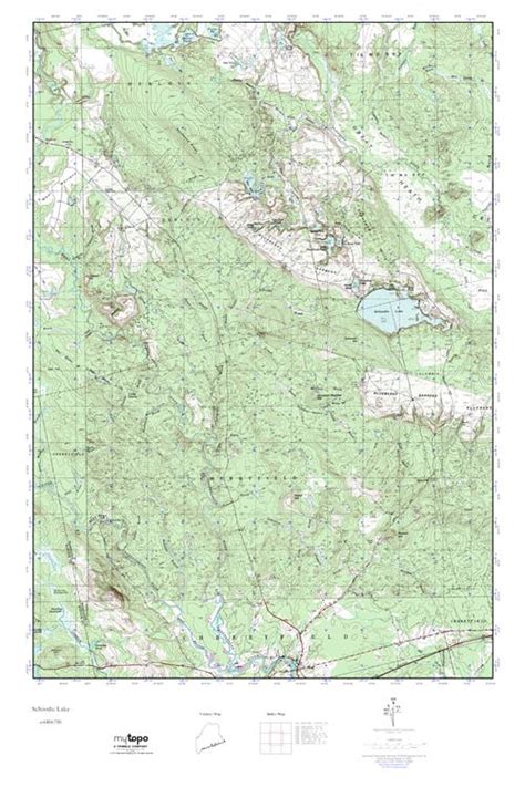 Mytopo Schoodic Lake Maine Usgs Quad Topo Map