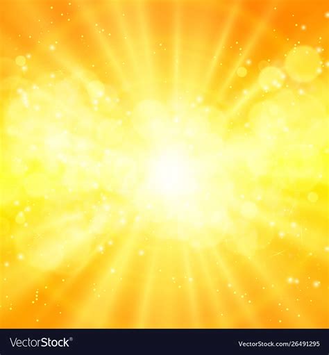 Shiny Sun Sunbeams Sunrays Royalty Free Vector Image