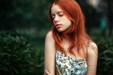 Papel De Parede Cara Mulheres Ruiva Modelo Profundidade De Campo