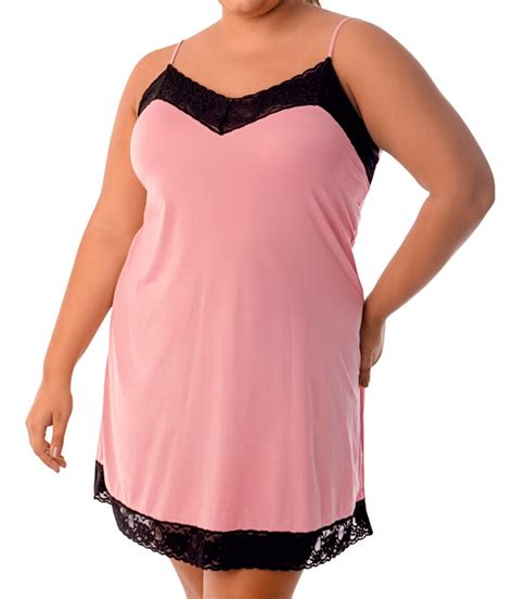 Camisola Curta Renda Demillus C Lice Jersey Microfibra Rosa Lingerie Br