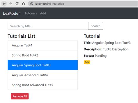 Spring Boot Angular 8 Example Build A CRUD App BezKoder