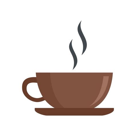 icono de taza de café caliente vector aislado plano 15064114 Vector en