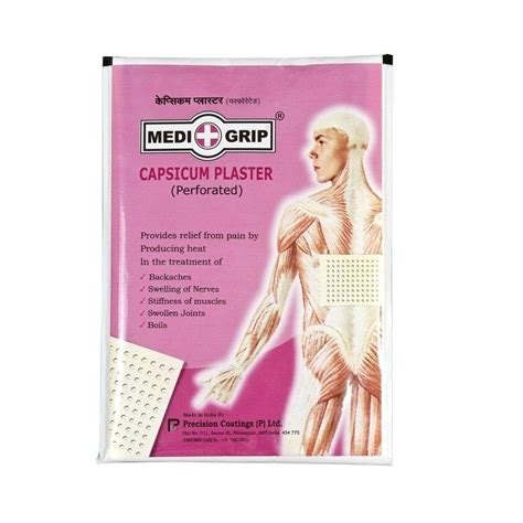 Medigrip Pain Relief Capsicum Plaster Set Of 10 Plasters Prem Medical