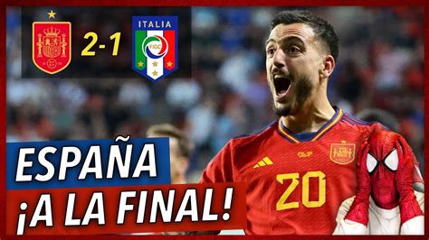 ESPAÑA GANA 2 1 A ITALIA con un GOL IN EXTREMIS de JOSELU ALGO