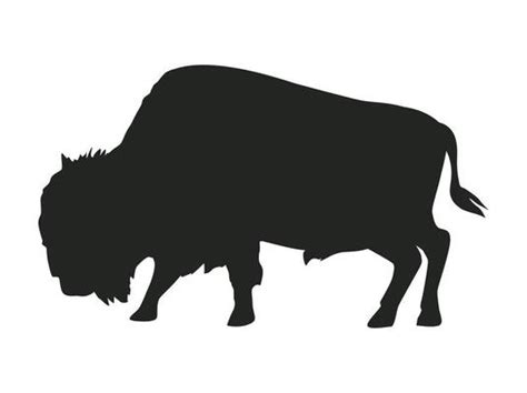 Buffalo Silhouette Vector Art Icons And Graphics For Free Download