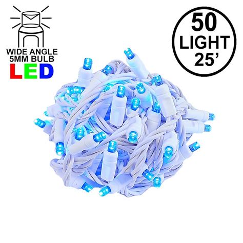 LED Christmas Lights on White Wire - Novelty Lights Inc