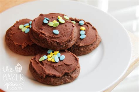 Frosted Chocolate Cupcake Tops The Baker Upstairs