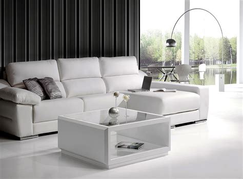 Mesa De Centro Moderna Diamond Blanca De Lujo En