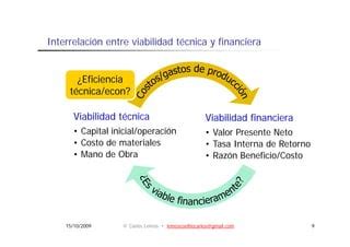 Viabilidad Factibilidad Y Evaluaci N Ppt Descarga Gratuita