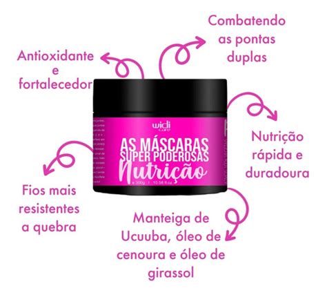 Kit As Máscaras Super Poderosas Widi Care Cronograma 3x300g Frete grátis