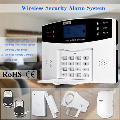 Wireless GSM SMS Home Burglar Alarm System Detector Sensor Kit Phone