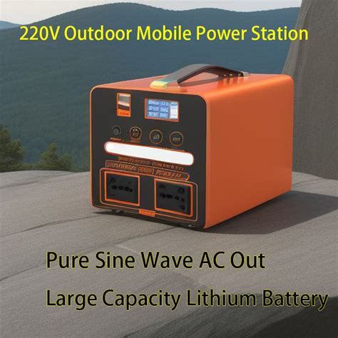 Jual V Outdoor Large Capacity Lithium Battery Mobile Power Supply