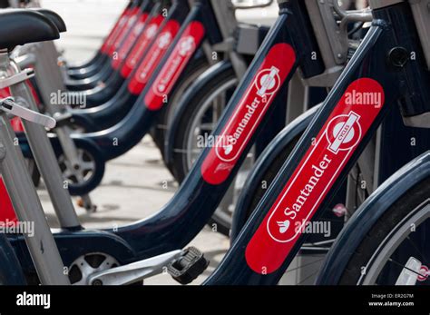 Santander Cycles Also Known As Boris Bikes Ready For Rent In London