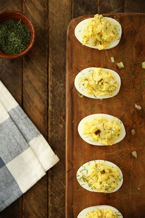 Dill Pickle Deviled Eggs Southern Bite