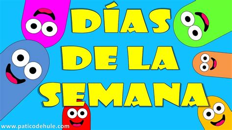 Los Días De La Semana Para Niños Días De La Semana Para Niños Youtube