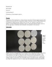 MCB 3020 Lab Experiment 9 Berlinda Juste MCB 3020L Section 4 Lab