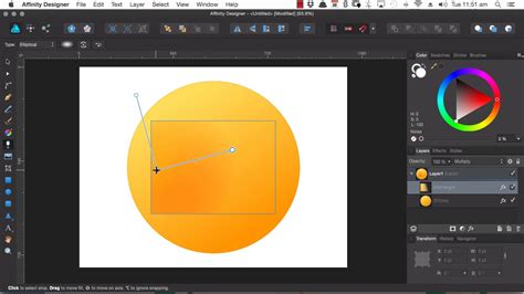 Affinity Designer Quick Start Using The Transparency Tool