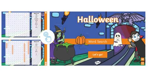 Halloween Interactive Word Search Teacher Made Twinkl