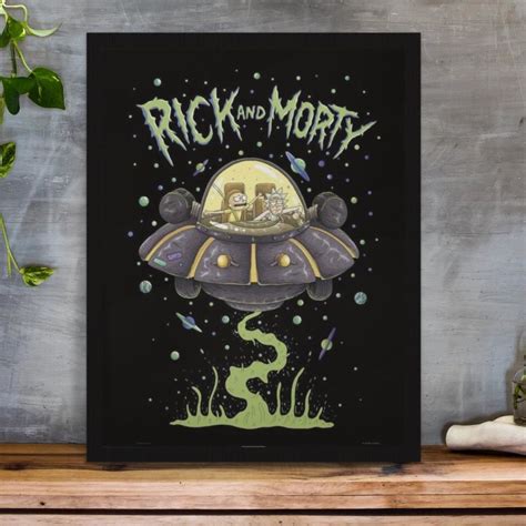 Quadro Decorativo Rick And Morty Cl Ssico Poster A Elo