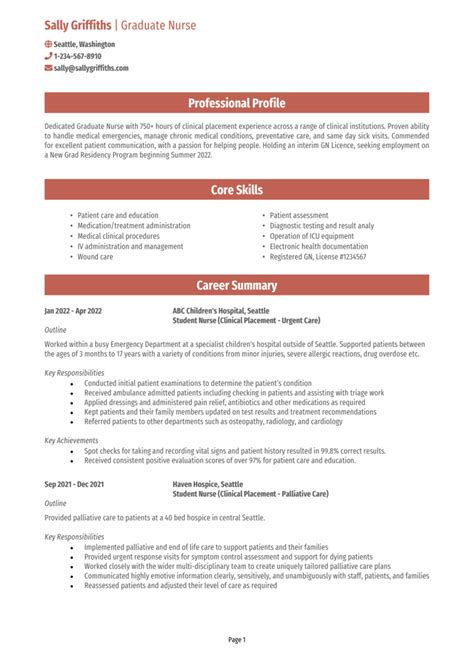 Top 18 New Grad Nurse Resume Examples 2022