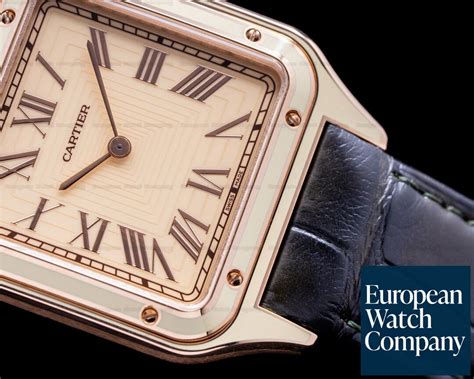 Cartier WGSA0054 Cartier Santos Dumont 24K Rose Gold Manual Wind ...