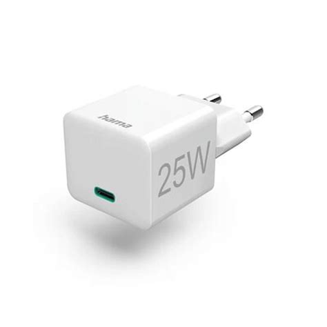 Ładowarka sieciowa Hama Mini Power Delivery PD Qualcomm 25W biała