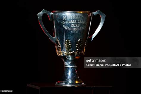 The 2023 Toyota Afl Premiership Cup Is Seen During The 2023 Toyota